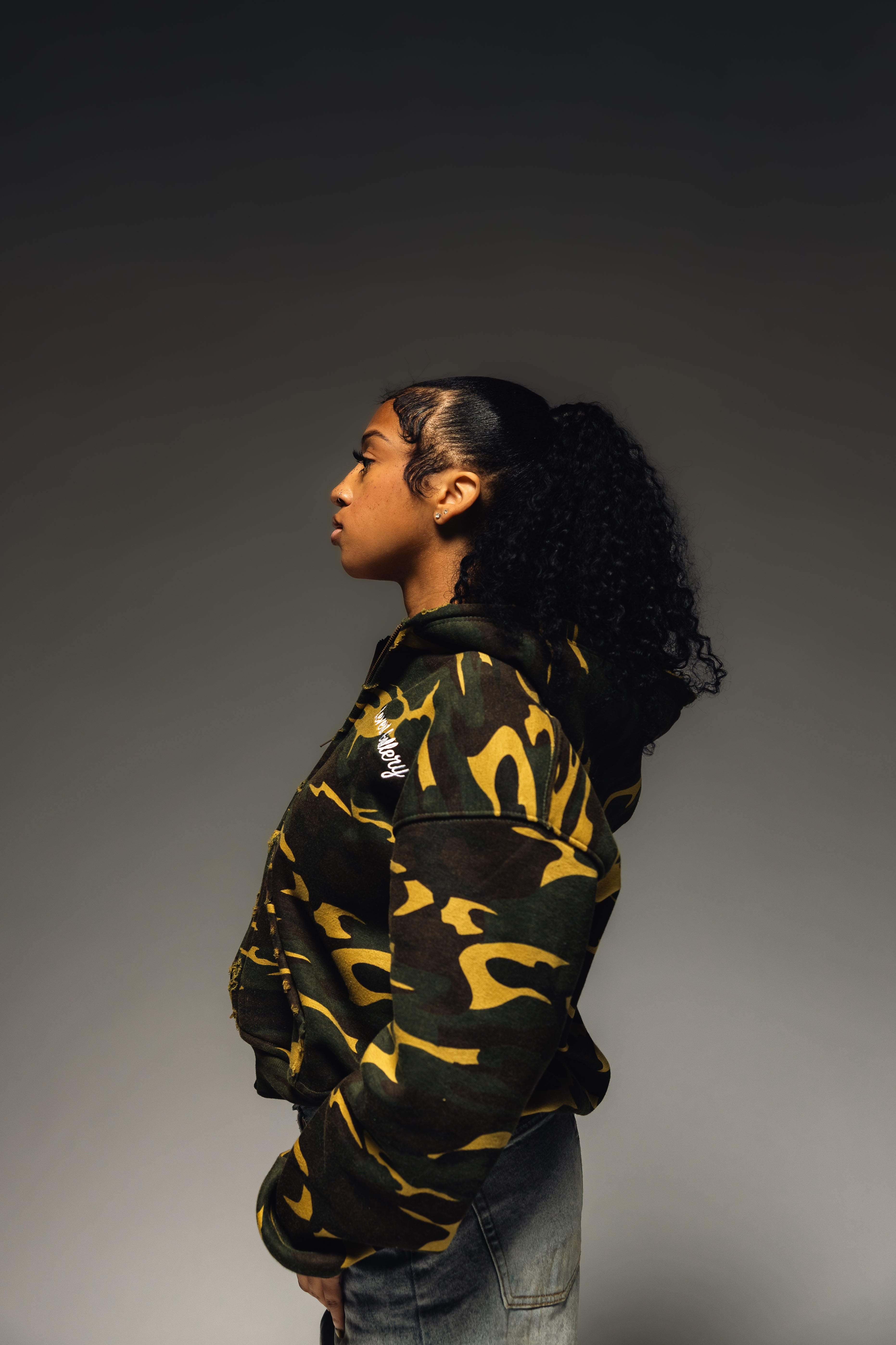 Levert Camo Zip up