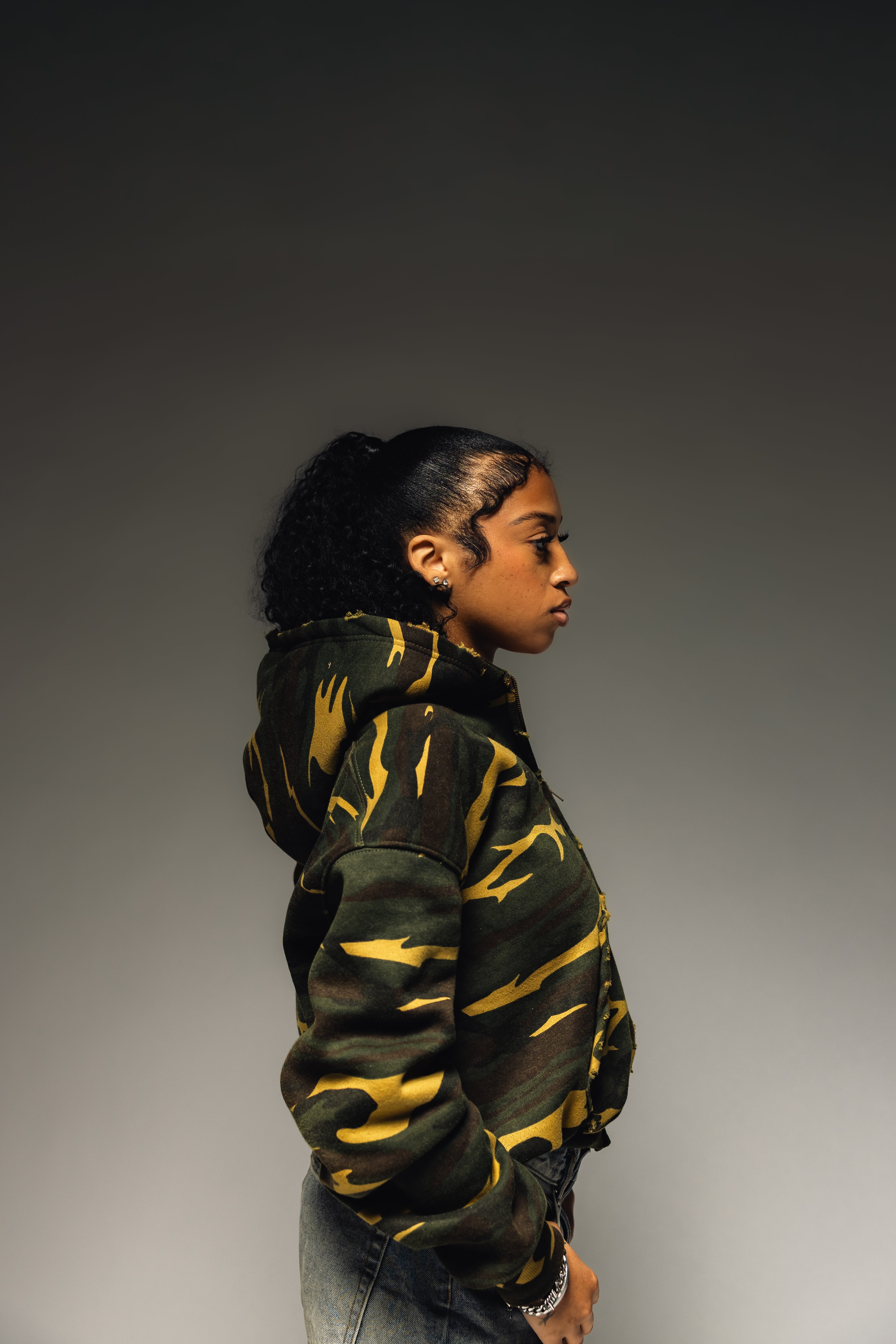 Levert Camo Zip up